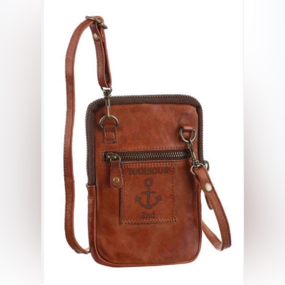 Genuine leather Harbour 2nd crossbody Benita cell phone bag/wallet